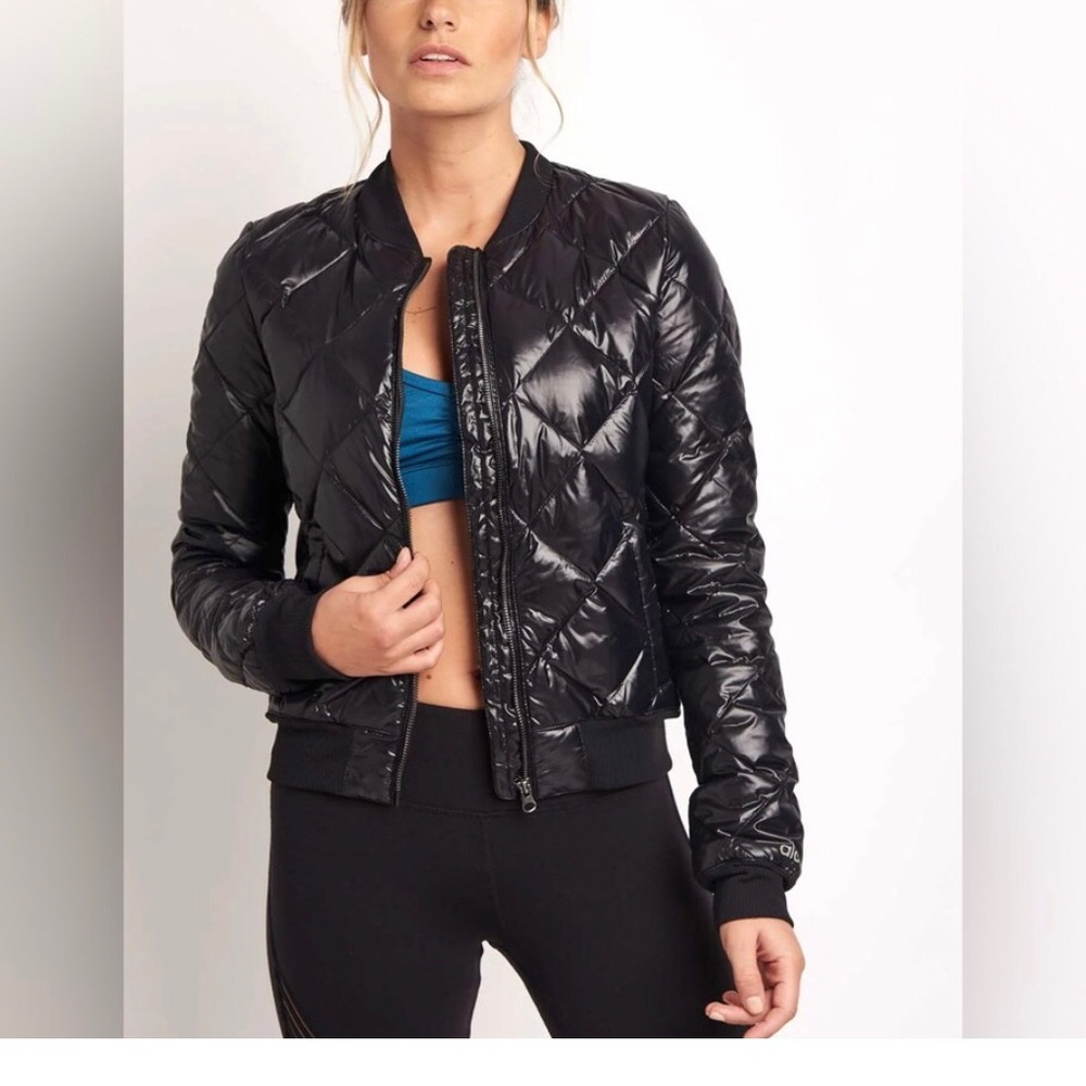 ALO Yoga Black Quilted Jacket